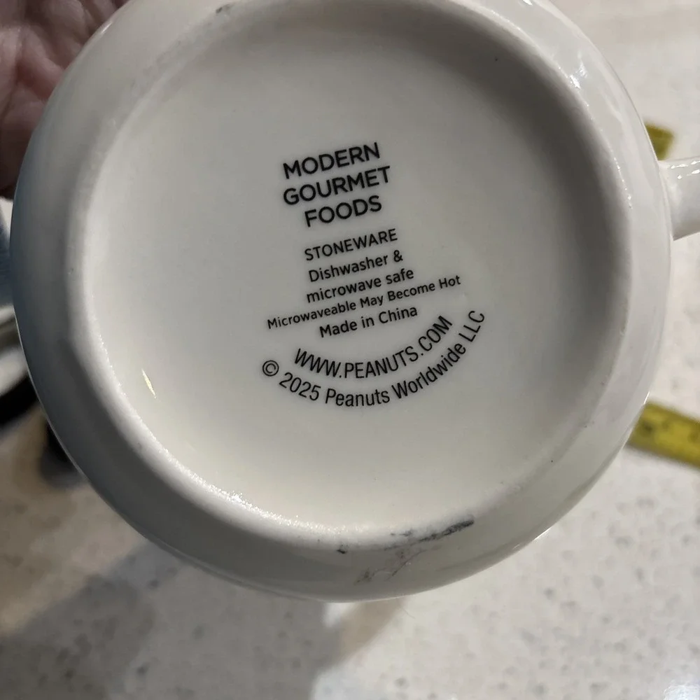 Peanuts Snoopy Cozy & Warm Puffer Jacket Mug Soup Bowl Ramen - Picture 3 of 5